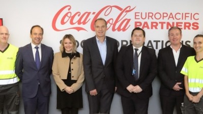 Louie French MP visits the Sidcup factory to mark its opening. Credit: CCEP