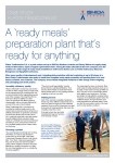 Flexible automated ready meals assembly and packing lines