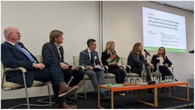Tim Benton (left) with other members of the Food Foundation panel on investor and government engagement