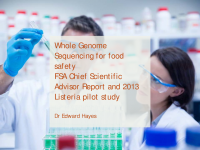 WGS - A new level of precision in tracing bacteria