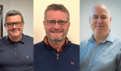 Left to right: Henry Butters, Mark Bullock and Rob James