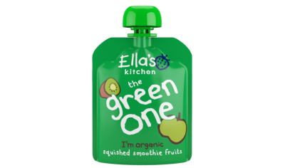 Ella's Kitchen's new pouches are made from one material, making them easier to recycle